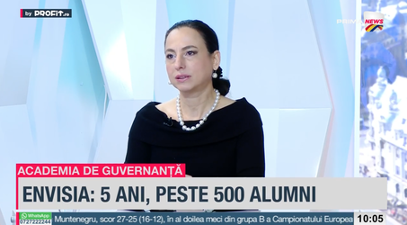 VIDEO Profit.ro TV Academia de Guvernanță - Carmen Micu, membru fondator și CEO ENVISIA – Boards of Elite: Investitorii nu mai cred în zona de sustenabilitate. Este fenomenul de whitewashing sau greenwashing. Foarte multă lume penalizează