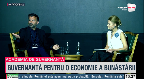 FOTO Profit.ro TV Academia de Guvernanță - De la „mai mult” la „mai bine”: De ce trebuie să regândim guvernanța în era crizelor multiple. Lorenzo Fioramonti, fost ministru al educației în Italia: Acestea nu sunt crize temporare, ci simptome ale unei prăbușiri sistemice. Nimeni nu mai știe încotro ne îndreptăm
