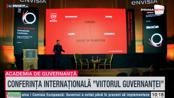 FOTO Profit.ro TV Academia de Guvernanță - De la „mai mult” la „mai bine”: De ce trebuie să regândim guvernanța în era crizelor multiple. Lorenzo Fioramonti, fost ministru al educației în Italia: Acestea nu sunt crize temporare, ci simptome ale unei prăbușiri sistemice. Nimeni nu mai știe încotro ne îndreptăm