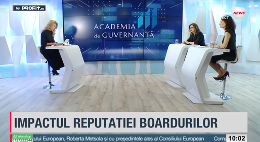 VIDEO Profit.ro TV Academia de Guvernanță - Adriana Lobdă, ENVISIA: Reputația nu mai stă în afara principiilor și a bunelor practici de guvernanță / Marilena Popovici, BCR: Educația este un element extrem de important, determinant pentru reputație