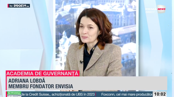 VIDEO Profit.ro TV Academia de Guvernanță – Adriana Lobdă, ENVISIA: Dacă un membru de board nu se regăsește în valorile morale ale acelei organizații, nu este locul potrivit pentru el / Ana-Maria Mihăescu, Asociația Castel Salbek: În board-ul unui ONG și mai ales în board-ul ONG-urilor ai nevoie de soft skills. Inteligența socială este totul