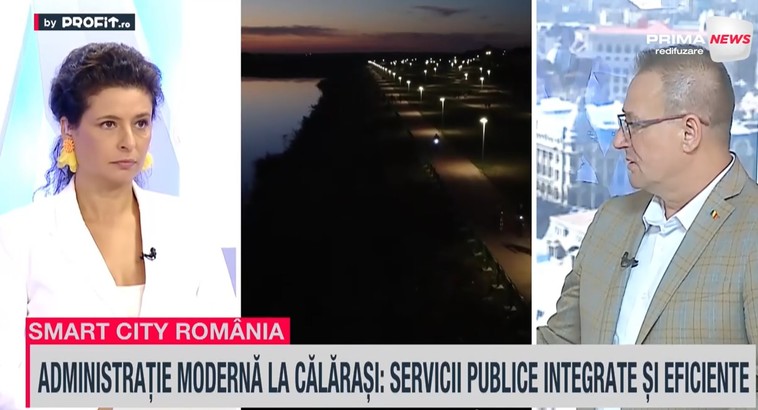 VIDEO Profit.ro TV Smart City România – Marius Dulce, primarul Municipiului Călărași: Am demonstrat că se poate, încasările au crescut cu circa 30% prin digitalizare. Investițiile se apropie de 80 de milioane de euro. Călărașiul devine stațiune turistică