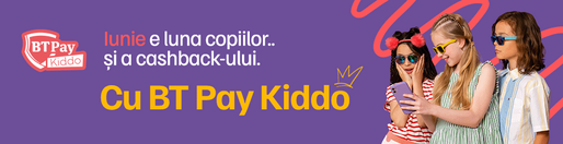 Cadouri digitale pentru copii în luna iunie: bani de buzunar prin BT Pay Kiddo