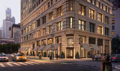 Casalux.ro - FOTO Clădirea Flatiron, construcție emblematică din New York, trece printr-o transformare istorică: locuințe în loc de birouri