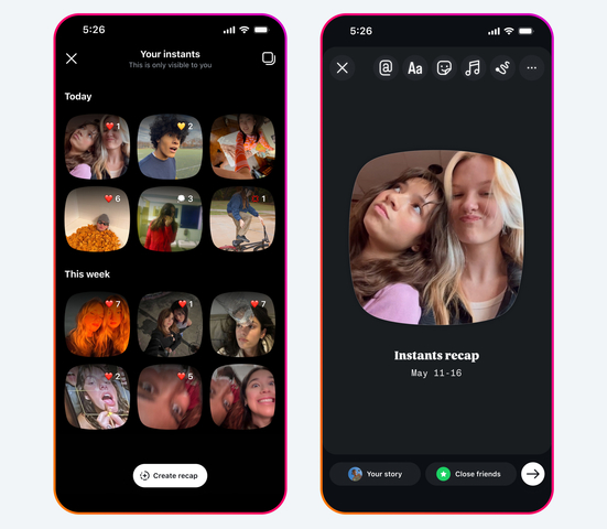 Instagram a lansat Instants, o funcție de „partajare autentică”