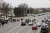 Traficul pe DN 1, îngreunat din cauza unui protest organizat faţă de lipsa pasarelei pietonale