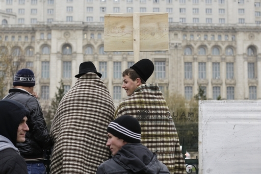 Un fermier a încurcat protestele şi a nimerit la cel al pădurarilor, întrebând de „oieri”