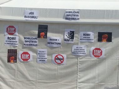 Banca Mondială condamnă vandalizarea cortului Centrului Cultural al Romilor, numind-o "act de discriminare incompatibil cu valorile europene"
