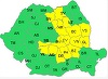 Cod galben de ploi, vânt şi descărcări electrice în centrul şi  în zona de est a ţării, de duminică până luni seară