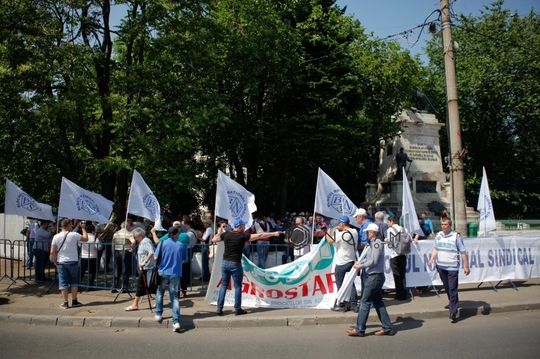 Sindicalişti Agrostar (Foto: Inquam Photos / George Călin)