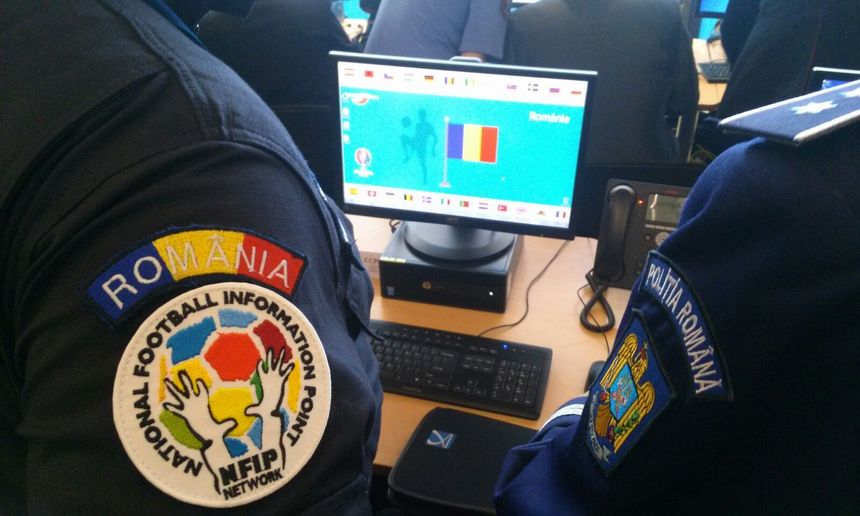 Peste 40 de poliţişti şi jandarmi români, detaşaţi la Campionatul European din Franţa ca să îi îndrume pe suporteri