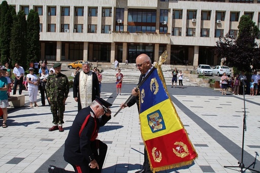 Secretarul de stat Raed Arafat a înmânat drapelul de luptă Inspectoratului pentru Situaţii de Urgenţă Harghita