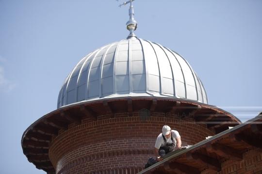 Pregătiri la Curte de Argeş pentru înmormântarea reginei Ana (Foto: Inquam Photos / George Călin)