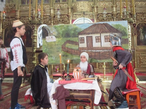 Elevii şcolii cu unicul laborator de religie din Capitală dedică Festivalul de teatru “Sf. Ierarh Antim, prietenul Şcolii mele” campaniei de deminare a schitului românesc de la Iordan