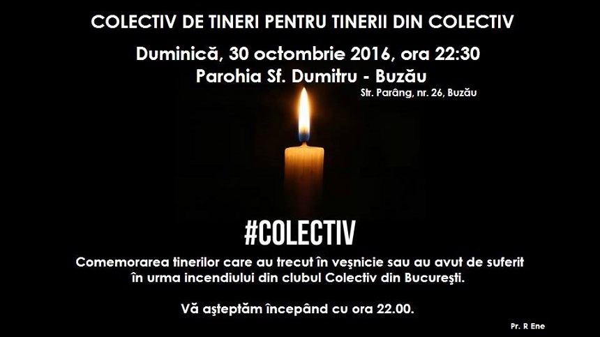 Un preot din Buzău îi cheamă pe tineri la biserică pentru pomenirea victimelor din Colectiv: Începem slujba fix la ora la care s-a declanşat ”infernul”