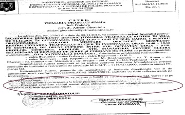 Poliţia avizează cererea Primăriei Sinaia de închidere a unui drum: ”Prezentul aviz e valabil cu acordul Primăriei Sinaia”. Angajaţii primăriei se întreabă: ”Ne auto-avizăm sau facem comisie?”