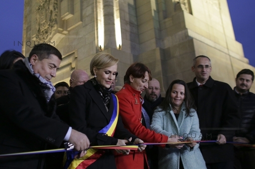 Arcul de Triumf restaurat şi consolidat a fost inaugurat pentru parada militară de Ziua Naţională