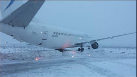 Raport final al CIAS în cazul incidentului aviatic din ianuarie, de pe Aeroportul Cluj: probleme de comunicare între piloţii, erori de pilotaj şi deficienţe în deszăpezirea pistei
