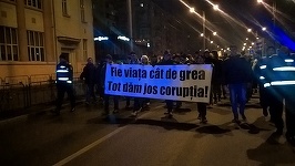 Numărul protestatarilor de la Ploieşti s-a dublat, depăşind 6.000. Ciobănesc german cu o pancartă pe care scrie: ”Sunt neagră de supărare” - VIDEO