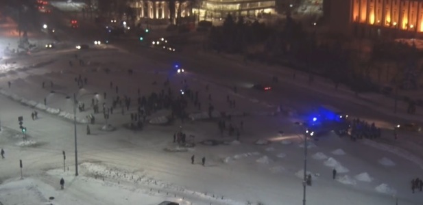 A noua zi de proteste în Piaţa Victoriei din Capitală s-a încheiat după cinci ore  - FOTO, VIDEO