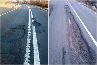Arad: Asfaltul de pe DN7 este tot mai degradat, iar pe porţiuni mari se circulă greu din cauza gropilor