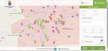 Clujenii pot trimite sesizări şi reclamaţii la Primărie folosind noua aplicaţie My Cluj, realizată de informaticieni din instituţie