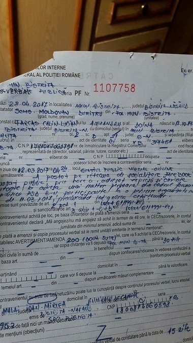 Bistriţean amendat cu 200 lei, după ce a postat pe Facebook ”cuvinte jignitoare” la adresa mai multor persoane din conducerea PSD Bistriţa-Năsăud