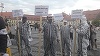 Aproximativ 40 de persoane s-au adunat în centrul Sibiului pentru a marca cea de-a o suta zi de proteste în România