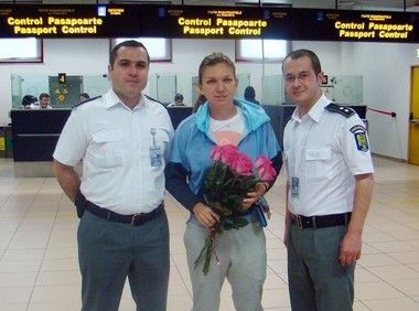 Mesaj de susţinere de la Poliţia de Frontieră pentru Simona Halep