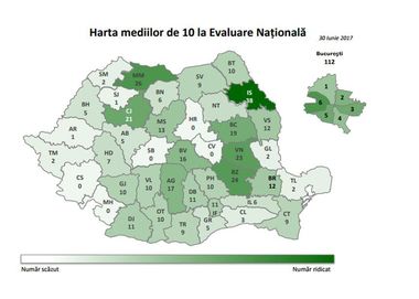 Timiş: Doi elevi au intrat la liceu cu 10; la polul opus, doi elevi au fost admişi cu 2,10