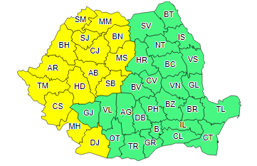 UPDATE - Cod galben de caniculă marţi, în 15 judeţe. De miercuri, valul de căldură se extinde în toată ţara