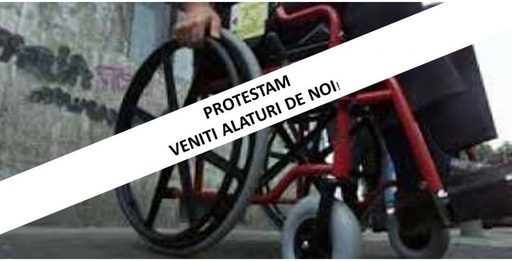Protest al persoanelor cu dizabilităţi la Ministerul Muncii, faţă de adoptarea OUG 60: ”Vrem să muncim, nu să cerşim”. Reacţia Ministerului Muncii