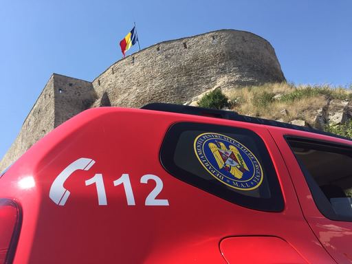 Operaţiune de salvare a 17 turişti blocaţi în telecabina de pe Dealul Cetăţii din Deva. FOTO/ VIDEO  