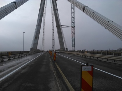 Circulaţia pe podul Agigea, restricţionată de luni, până la 1 noiembrie. Trei nopţi, traficul va fi complet oprit