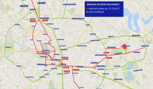 Restricţii de trafic sâmbătă şi duminică în Capitală, pentru Maratonul Internaţional Bucureşti