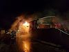 Prahova: Incendiu puternic la un service auto, traficul pe DN 1 la Puchenii Mari fiind complet blocat. FOTO/ VIDEO