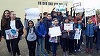 Zeci de elevi au unei şcoli din Ploieşti au organziat un protest pentru a atrage atenţia asupra poluării