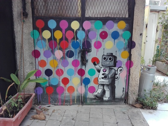 Graffiti din cartierul Florentin, Tel Aviv. Foto: Cristina Radu / News.ro