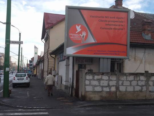 Direcţiile de sănătate publică vor verifica toate panourile publicitare care promovează campanii de sănătate publică. Bodog: Panourile cu mesaje împotriva vaccinării, un atentat la sănătatea copiilor