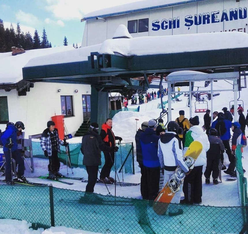Preşedintele Klaus Iohannis, la schi în Munţii Şureanu din Alba