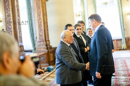 Preşedintele Federaţiei Comunităţilor Evreieşti dn România, Aurel Vainer, cetăţean de onoare al Capitalei
