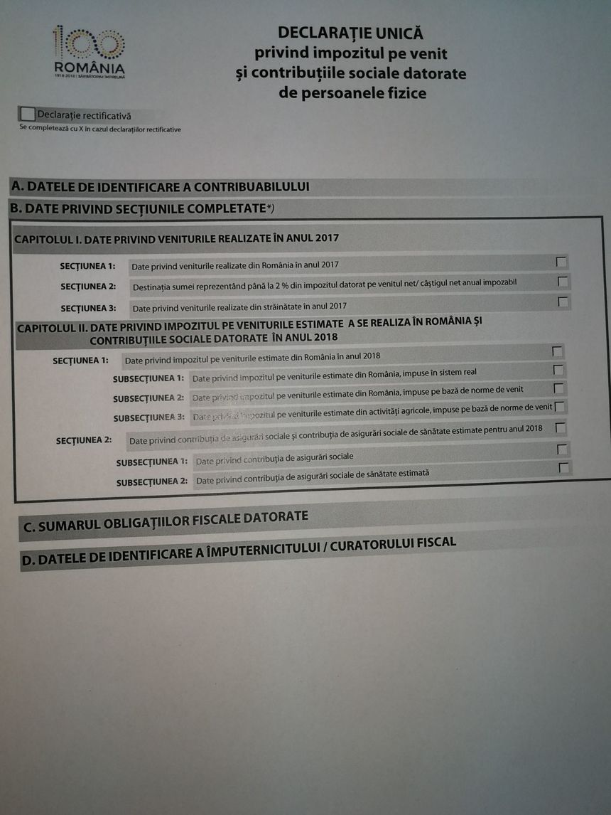 Ministerul de Finanţe propune "Declaraţia Unică", care va comasa şapte declaraţii, inclusiv Formularul 600