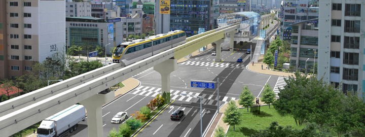 Firea vrea implementarea unui proiect de tip monorail, cu 80 de tramvaie suspendate pe ruta Bucureşti-Măgurele şi în zona de nord a Capitalei