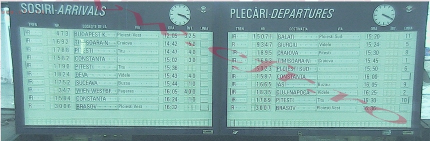 Mai multe trenuri înregistrează întârzieri de până la 400 de minute în Gara de Nord 