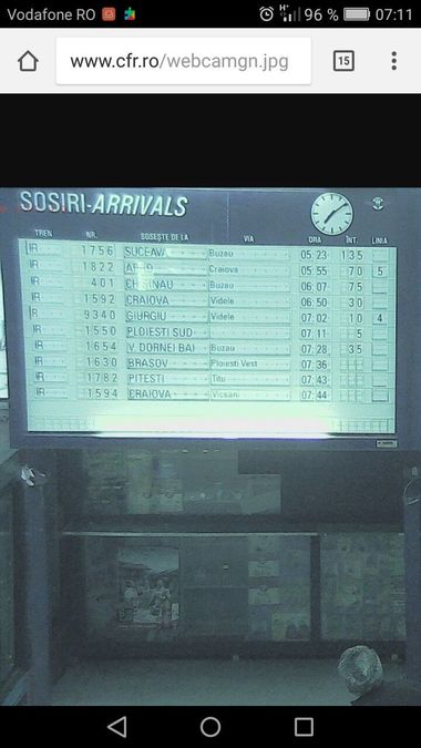 Întârzieri ale trenurilor către Constanţa, Craiova, Galaţi sau Ploieşti. Mai multe garnituri către Constanţa au fost anulate