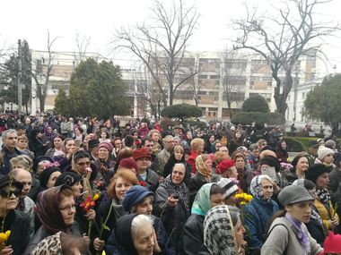 Galaţi: Peste o mie de credincioşi au participat la pelerinajul de Florii