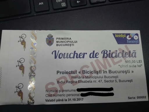 Firea: Voucherele în valoare de 500 de lei pentru biciclete sunt la tipar, vor fi gata până la sfârşitul lunii. Nu rămâne nimeni fără voucher
