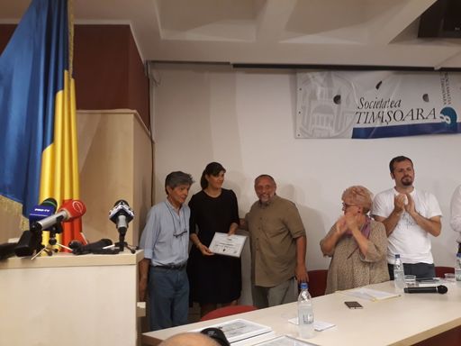 Kovesi, la primirea premiului ”Speranţa” al Societăţii Timişoara: Sper ca procurorii să rămână independenţi. Sper să se păstreze stabilitatea instituţională şi legislativă