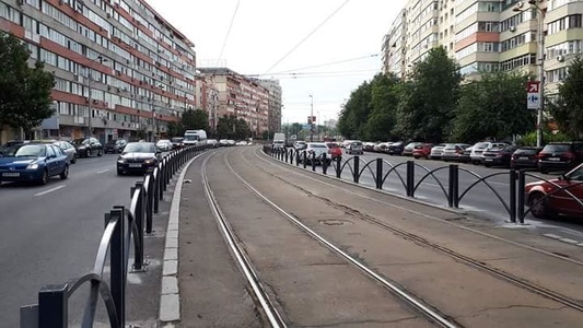 Linia de tramvai 32 va fi delimitată de restul traficului prin gard, pentru fluidizarea traficului, a decis CGMB