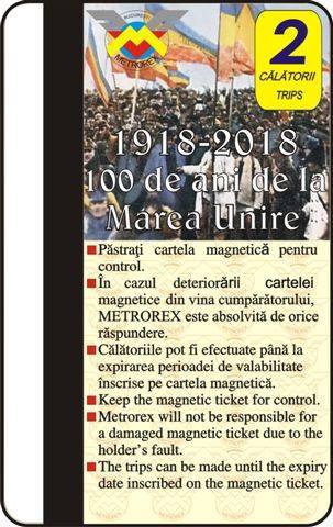 Metrorex pune în vânzare zece milioane de cartele cu simboluri ale Centenarului